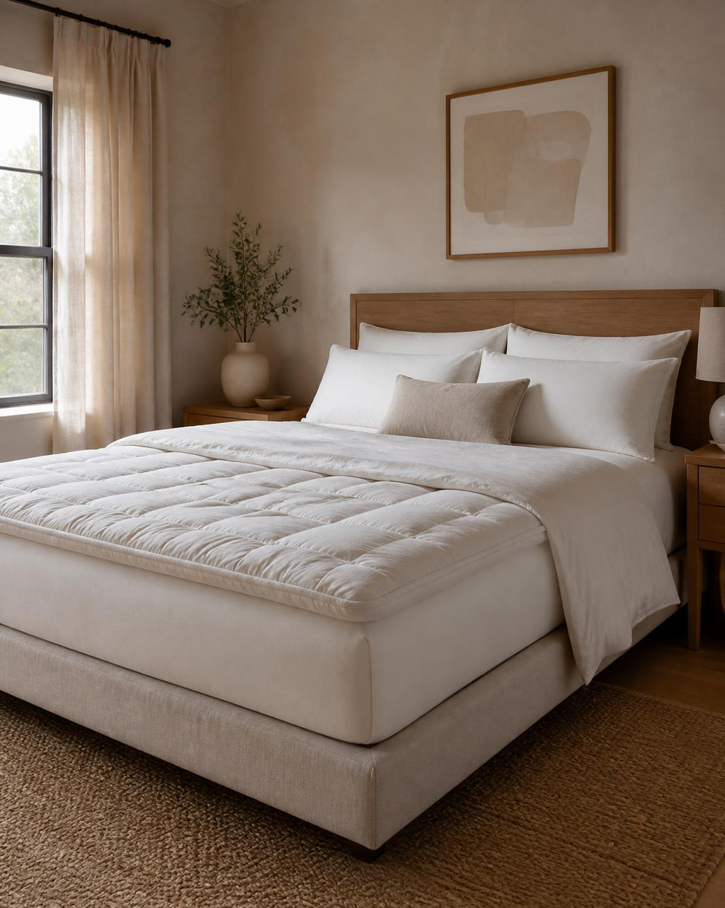 Pillow Top Premium Luvena sobre a cama
